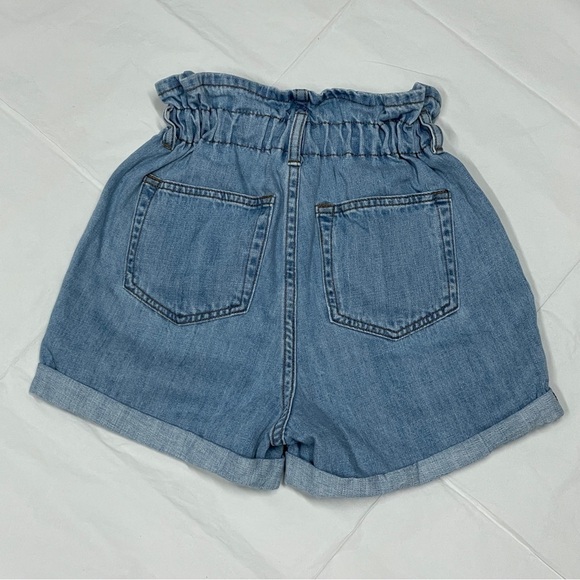 STS Blue High-Waisted Paper Bag Cuffed Denim Shorts - Picture 2 of 6